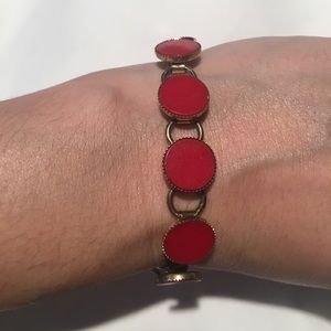 *Reduced* Vintage red circle bracelet